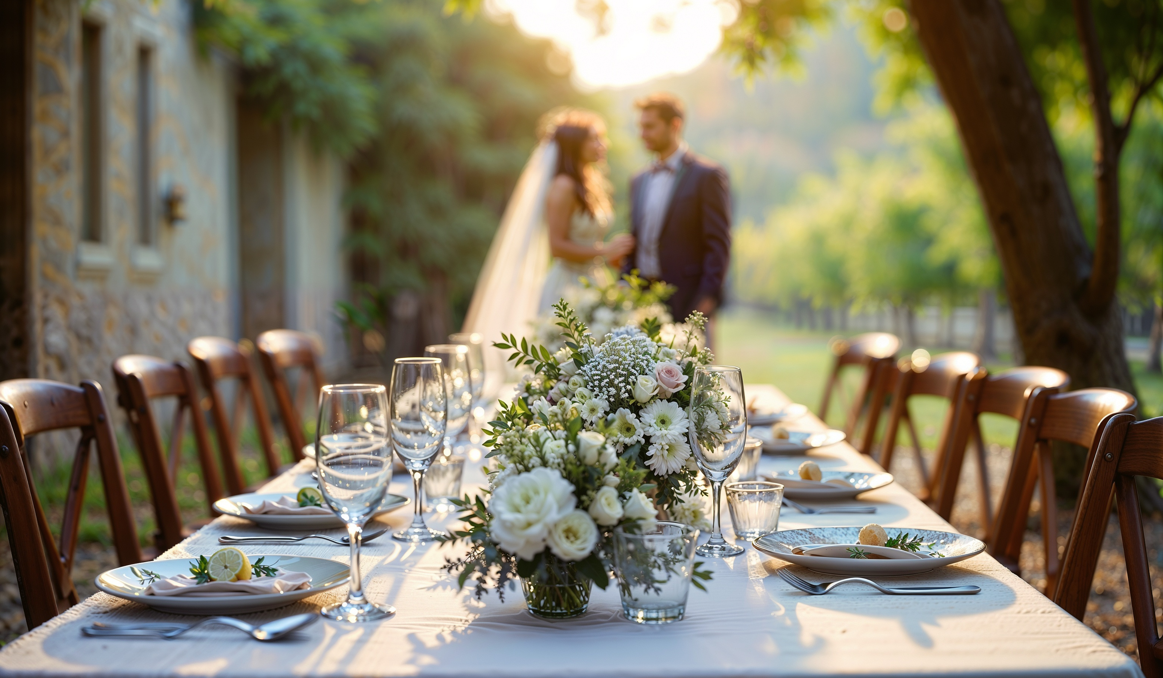 Table de mariage de prestige — coordination logistique événementielle B.LIFTED France, Megève